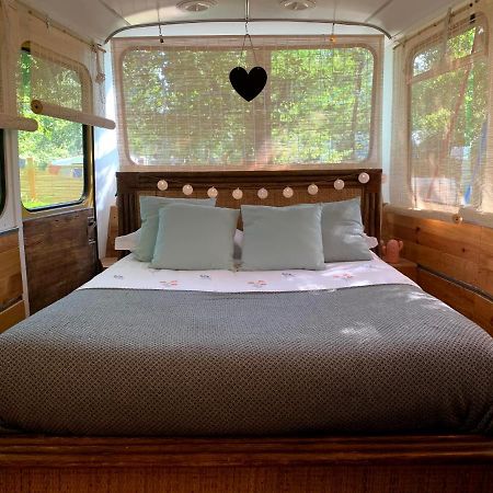 Magic Roof Top Bus With Big Bath In The Tree Forest! Mimizan Exterior photo